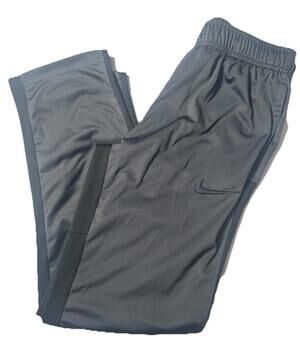 Nike Dri-FIT Athletic Pants Boys Medium Gray Training Joggers Drawstring